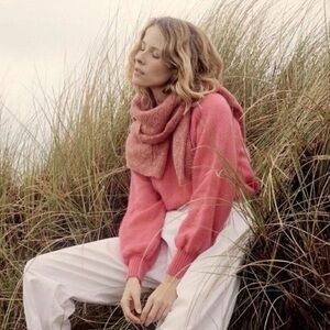 NWT Doen Marsena Alpaca Wool Sweater | Juneberry Pink | Size Medium